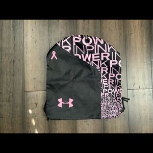 Under Armour Pink Breast Cancer Drawstring Backpack